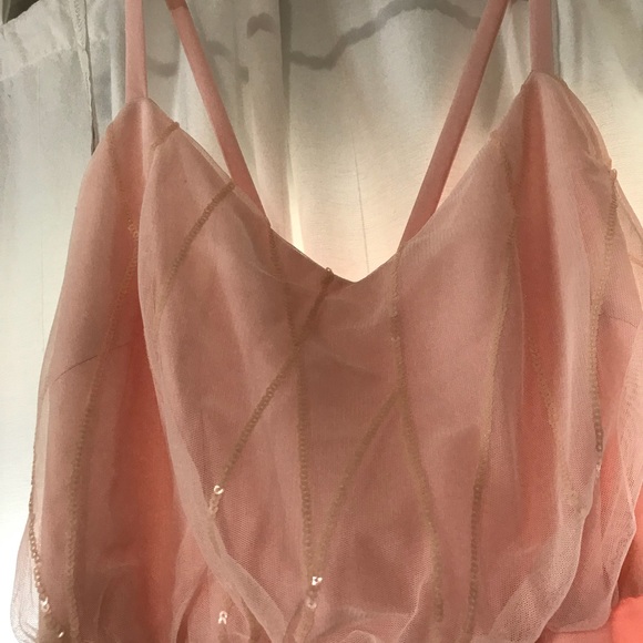 Bill Levkoff Shell Pink Bridesmaid dress - Picture 4 of 6